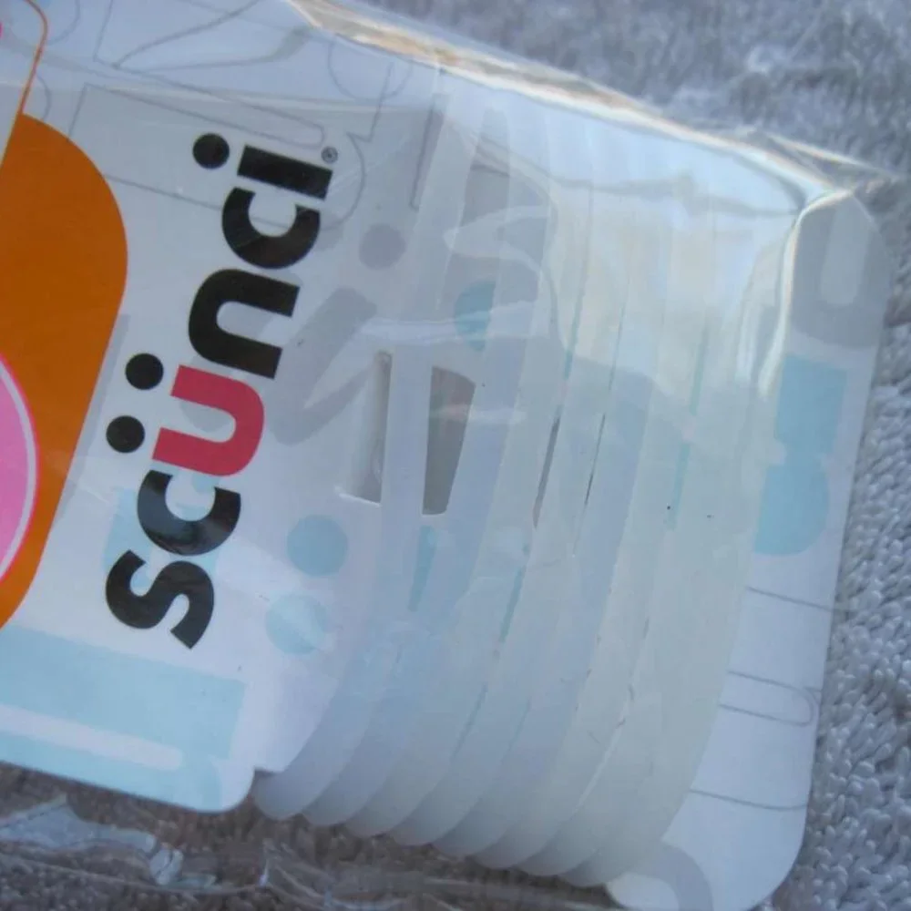 8 Scunci No Slip Grip Slide Proof Super Hold Stay Elastics Ponytailer Hair Bands